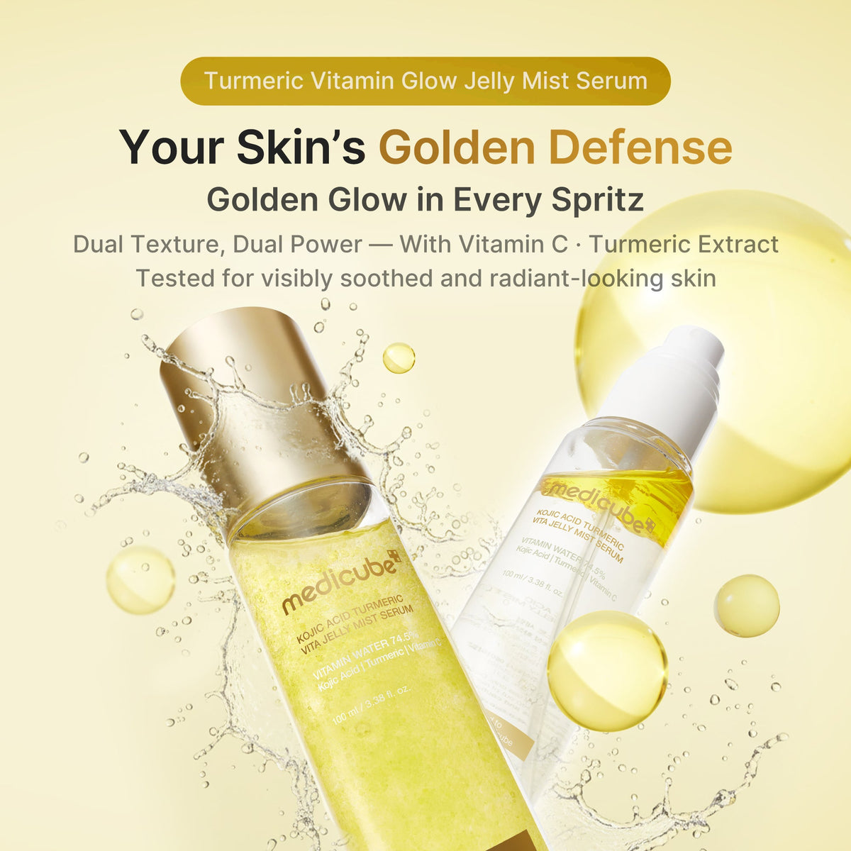 Kojic Acid Turmeric Vitamin Gold Jelly Mist Serum B1