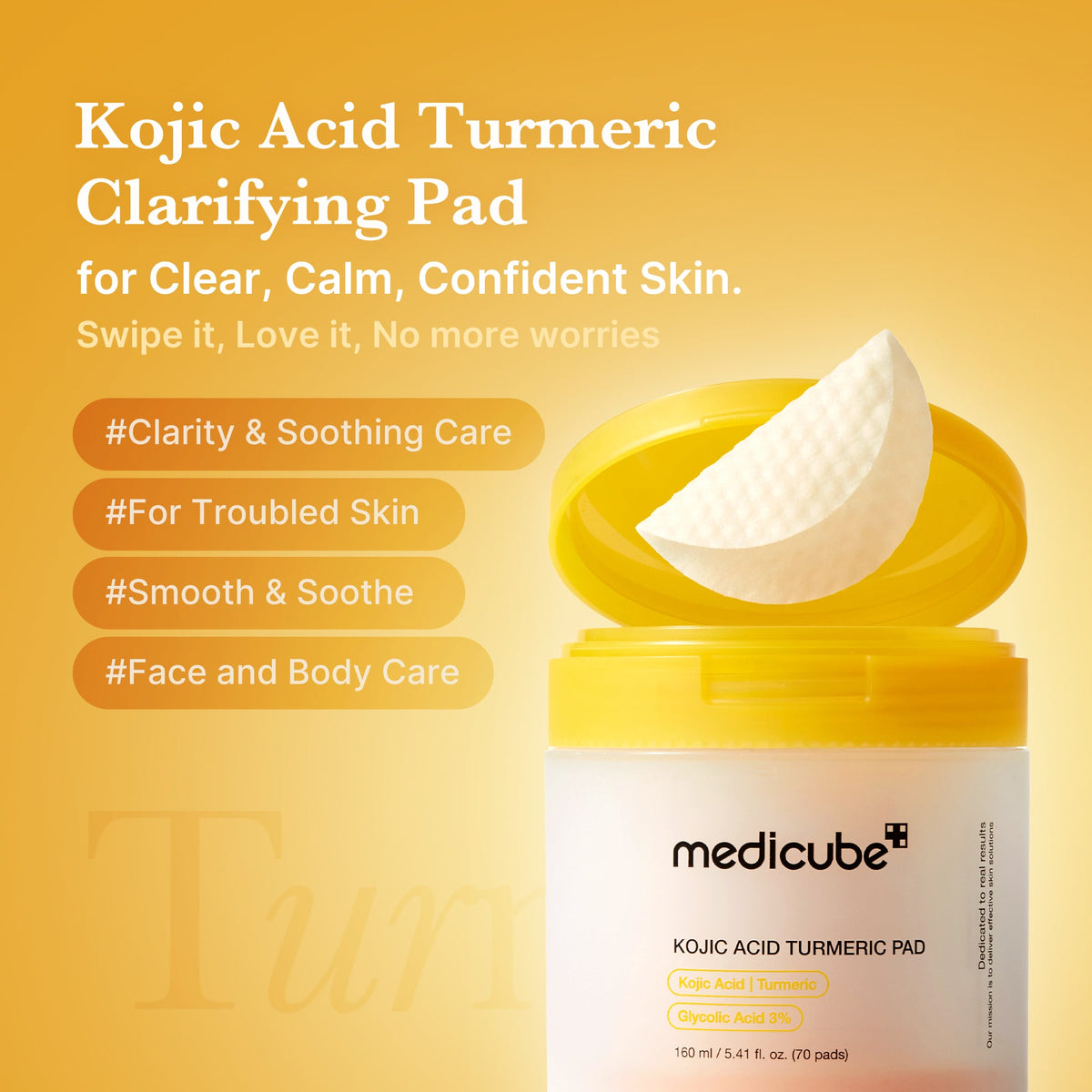 Kojic Acid Tumeric Toner Pad P5