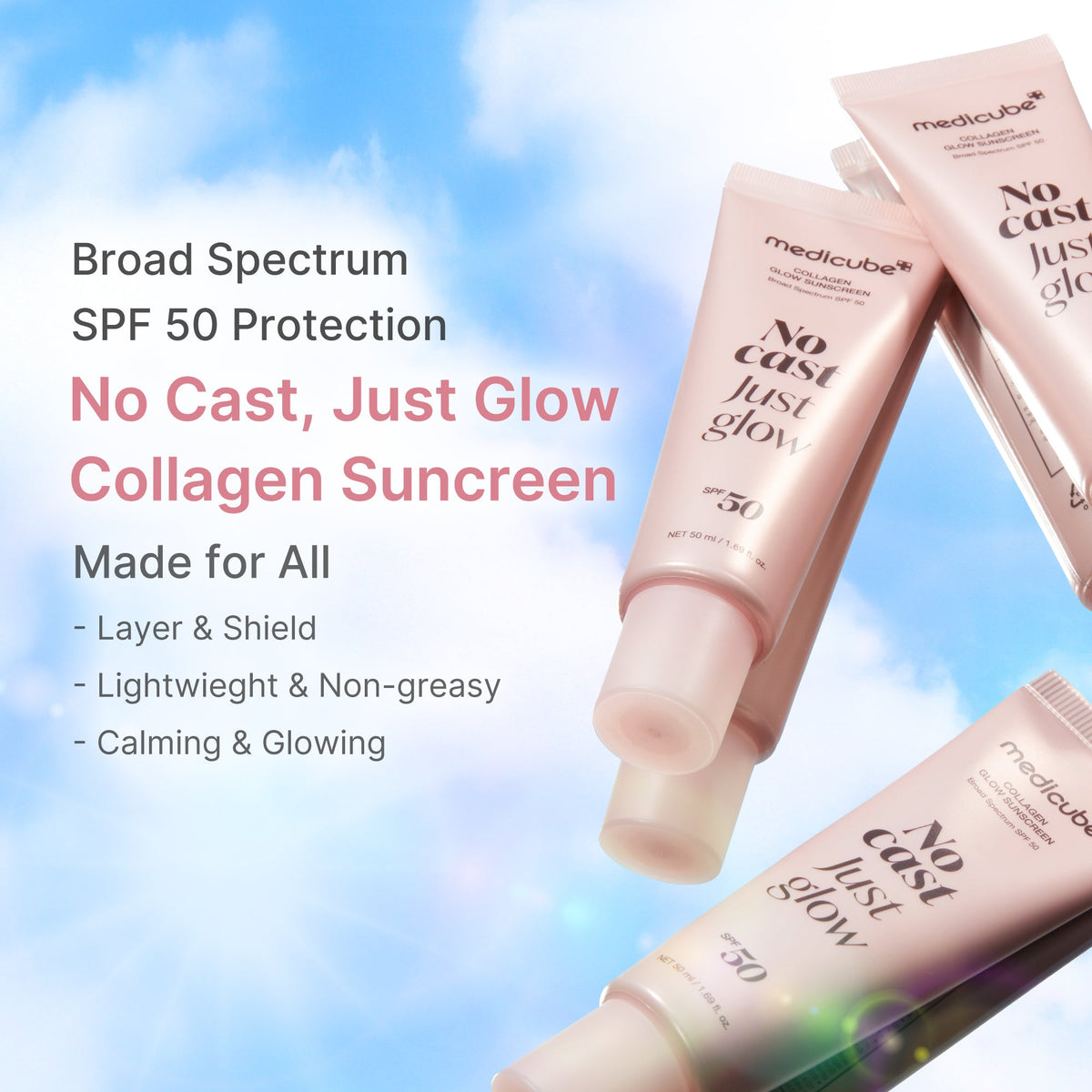 No Cast Just Glow Collagen Sunscreen M3