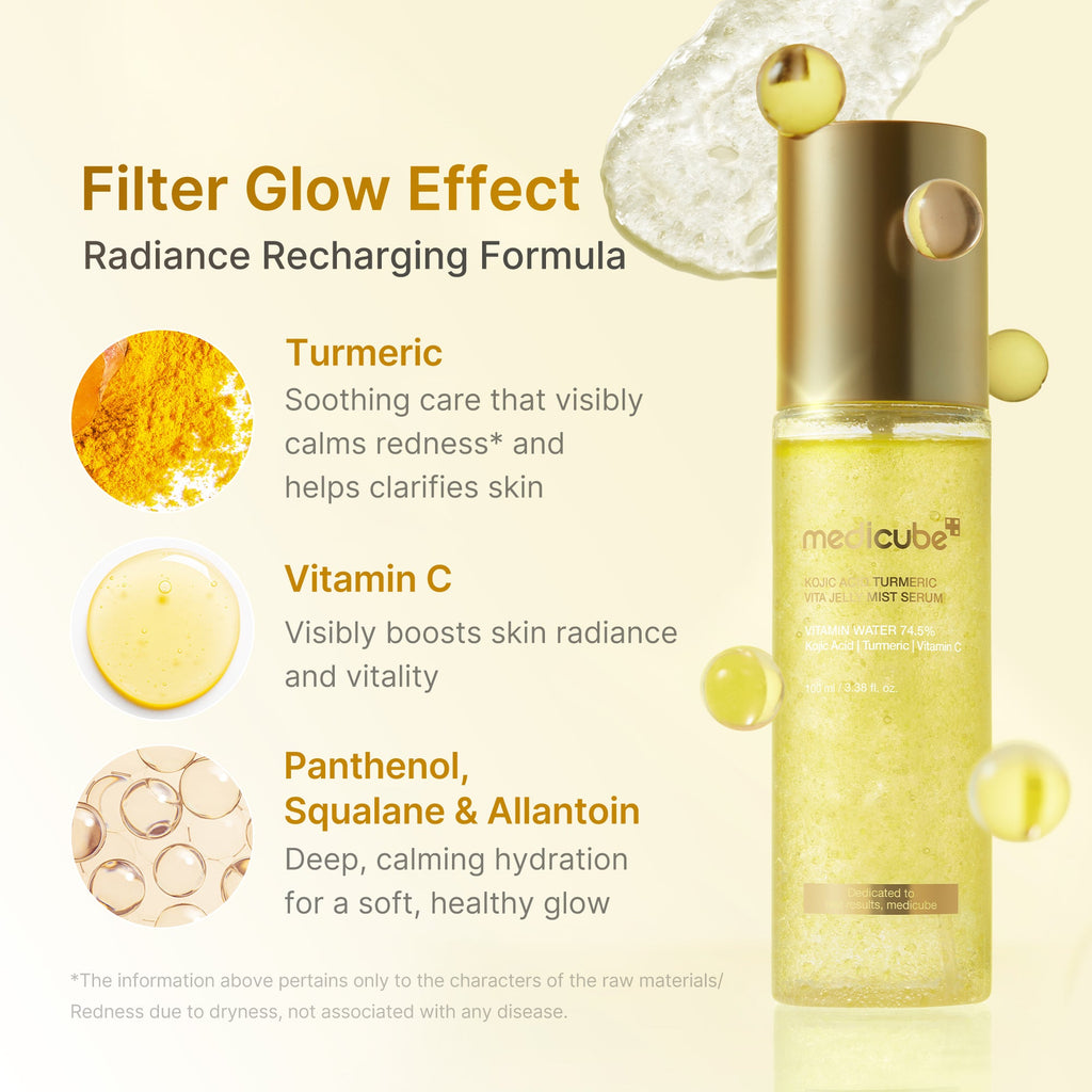 Kojic Acid Turmeric Vitamin Gold Jelly Mist Serum B1