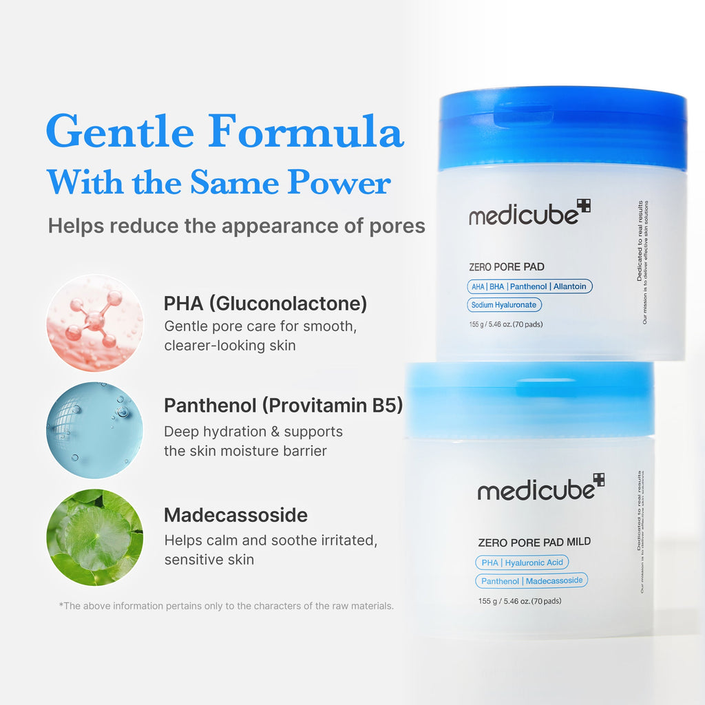 Zero Pore Madecassoside Pads (Mild) N3