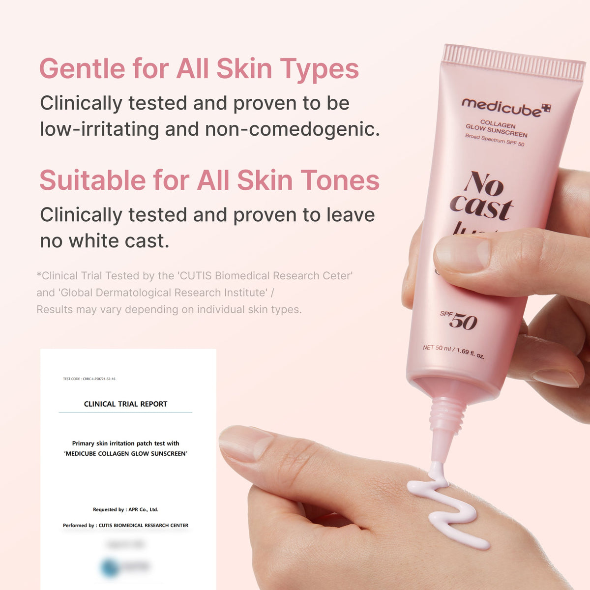 No Cast Just Glow Collagen Sunscreen M3