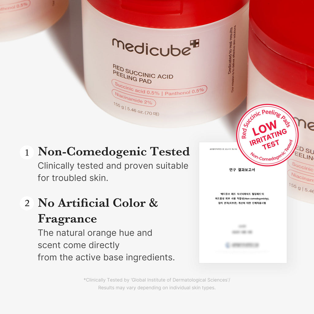 Red Succinic Acid Panthenol Pads N6