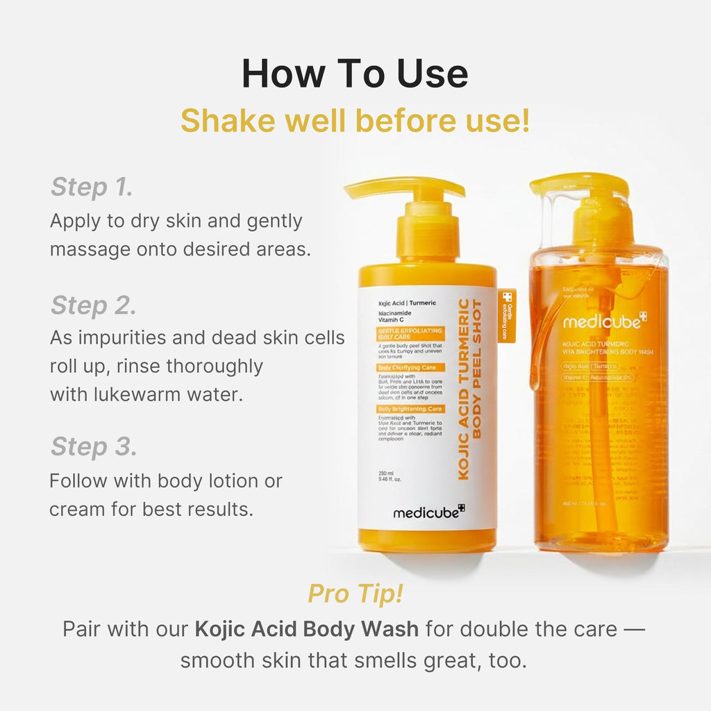 Kojic Acid Turmeric Body Peel Shot T1