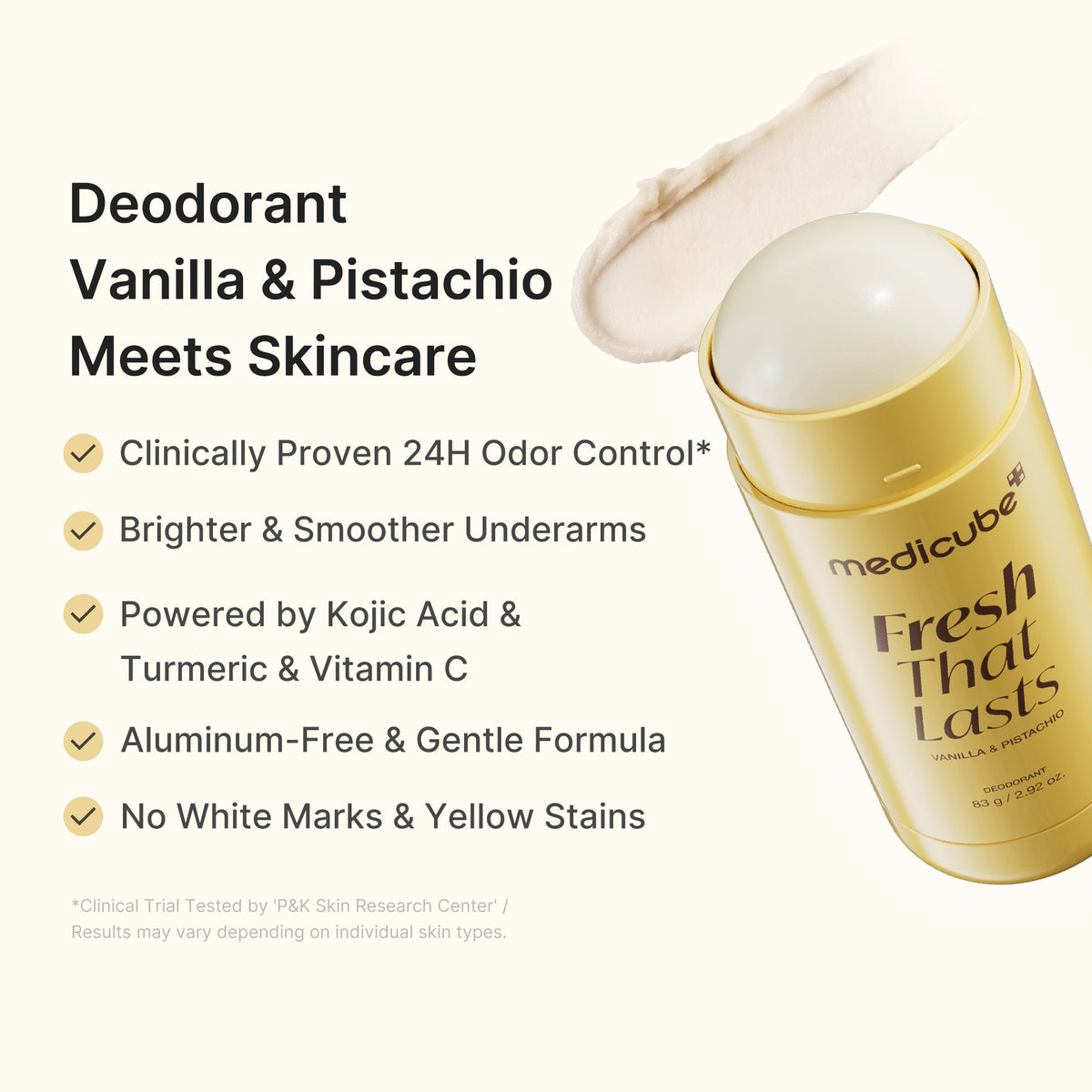 Kojic Acid Brightening Deodorant (Vanilla & Pistachio) G6