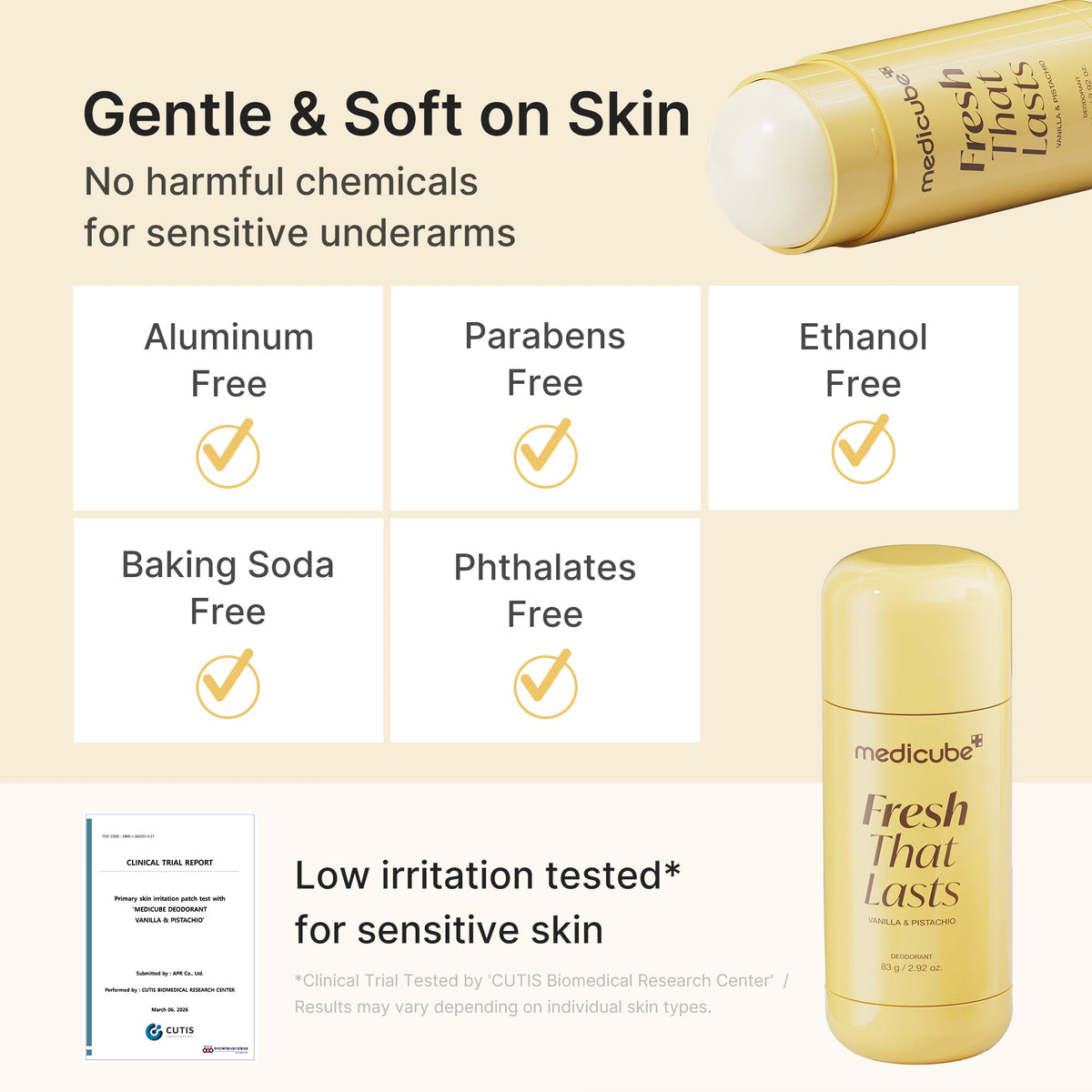 Kojic Acid Brightening Deodorant (Vanilla & Pistachio) G6