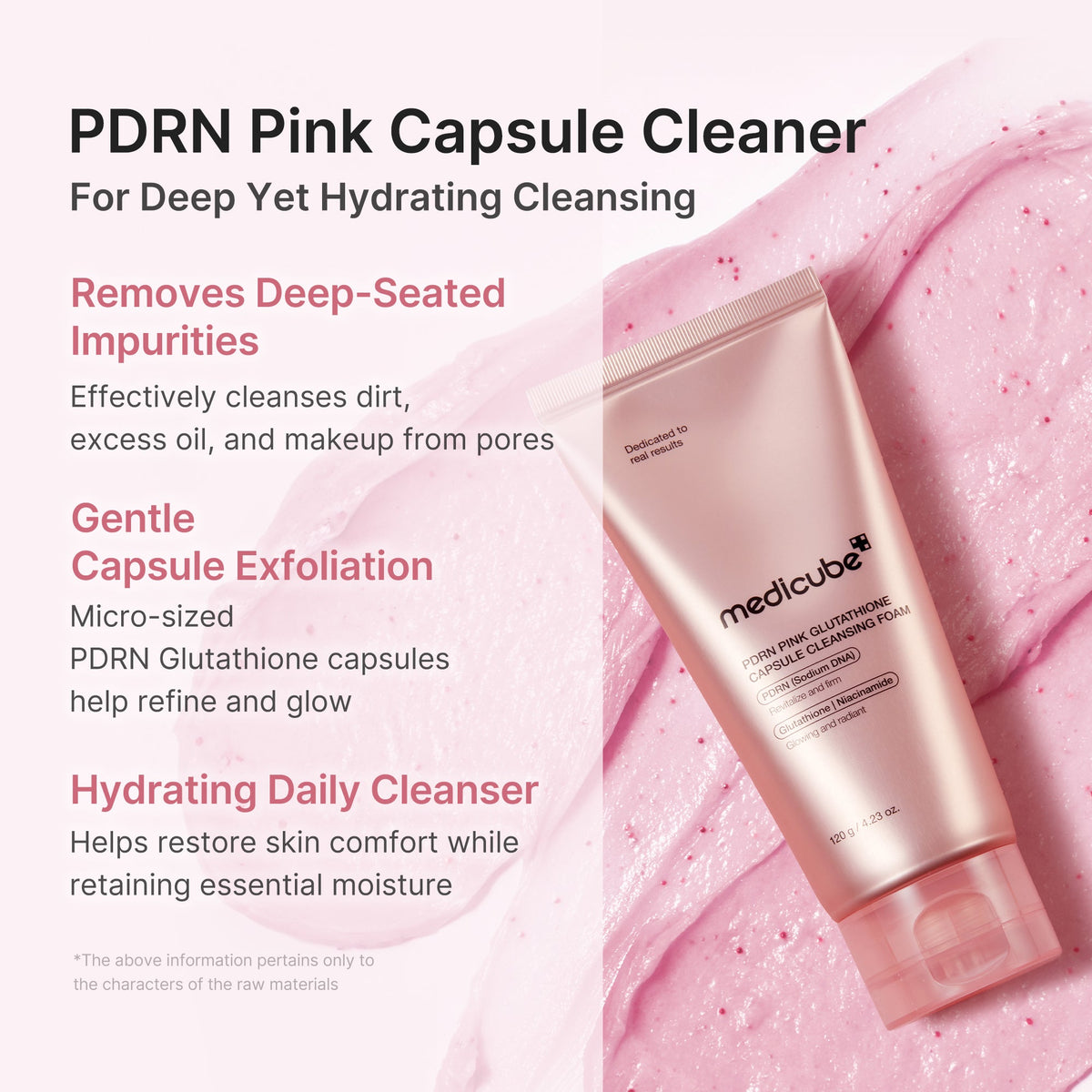 PDRN Pink Glutathione Capsule Foam Cleanser Z3