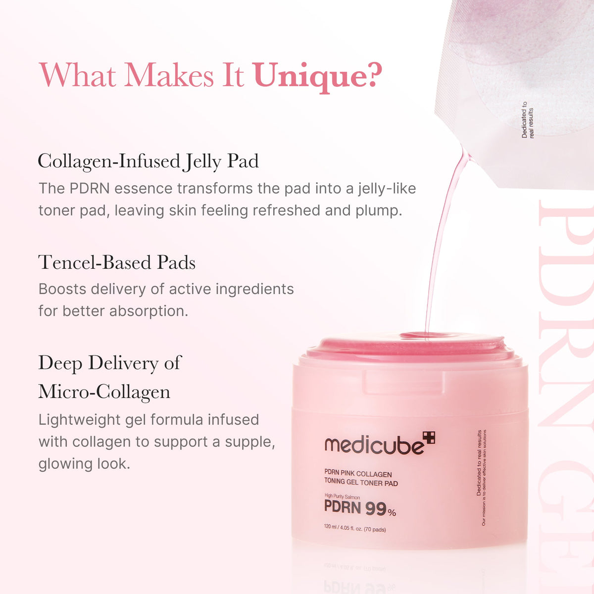 PDRN Pink Collagen Gel Toner Pad P0