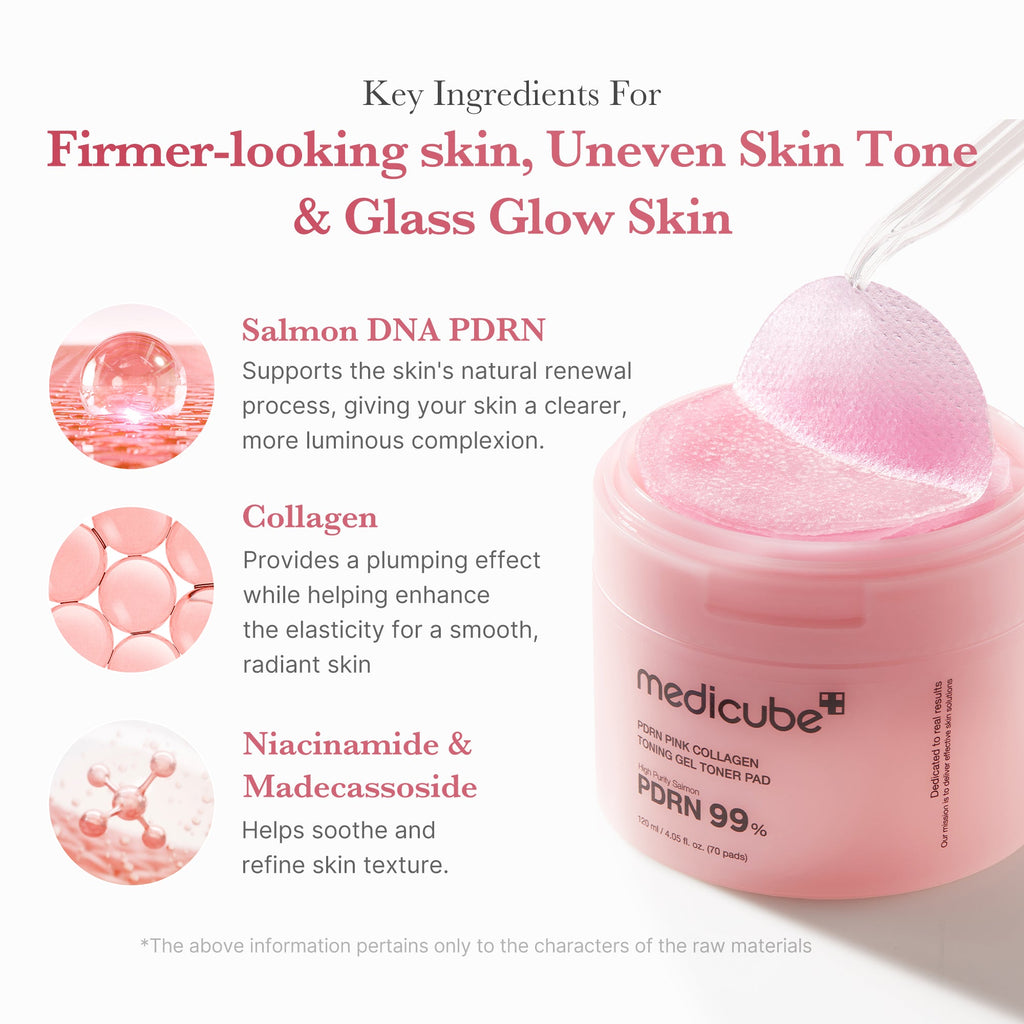 PDRN Pink Collagen Gel Toner Pad P0