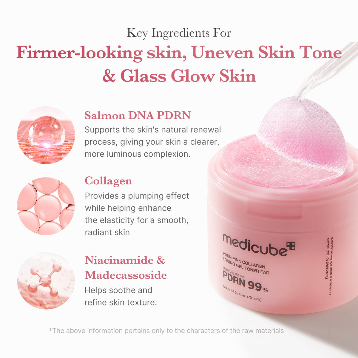 PDRN Pink Collagen Gel Toner Pad P0
