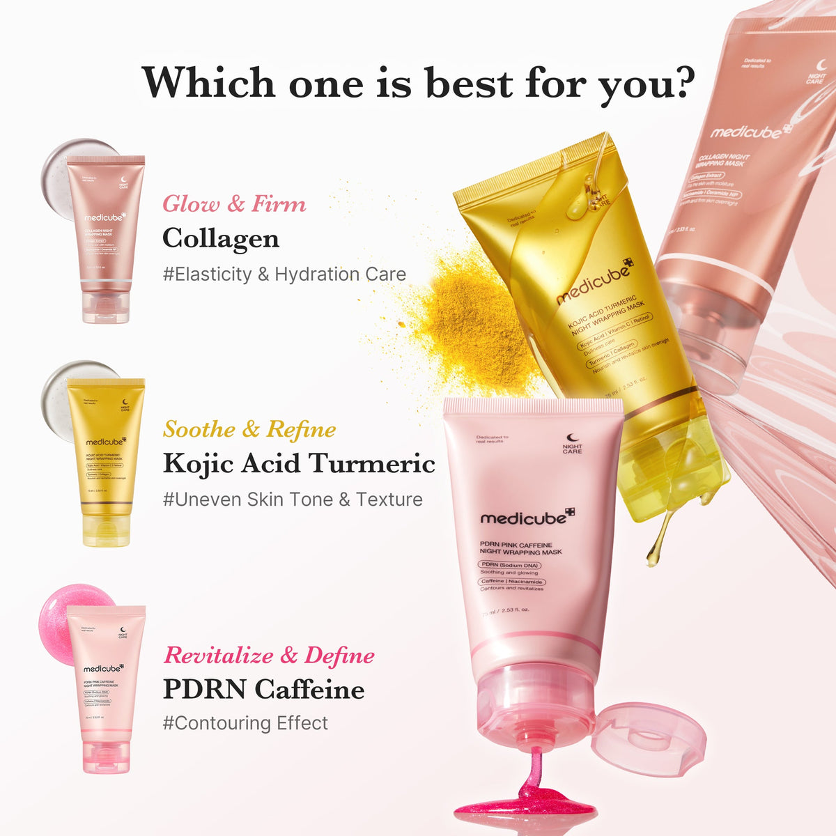 PDRN Pink Caffeine Overnight Wrapping Mask B3