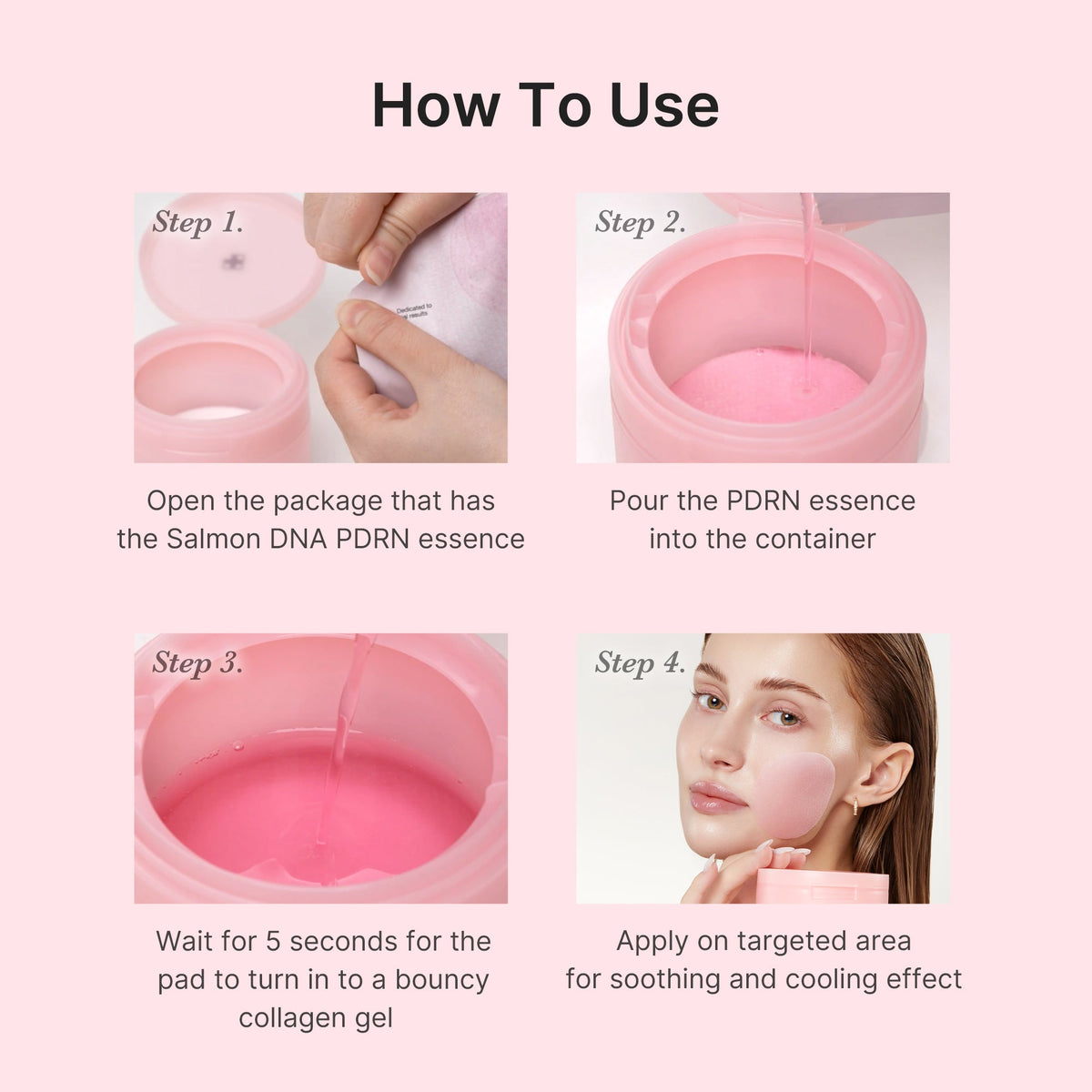 PDRN Pink Collagen Gel Toner Pad P0