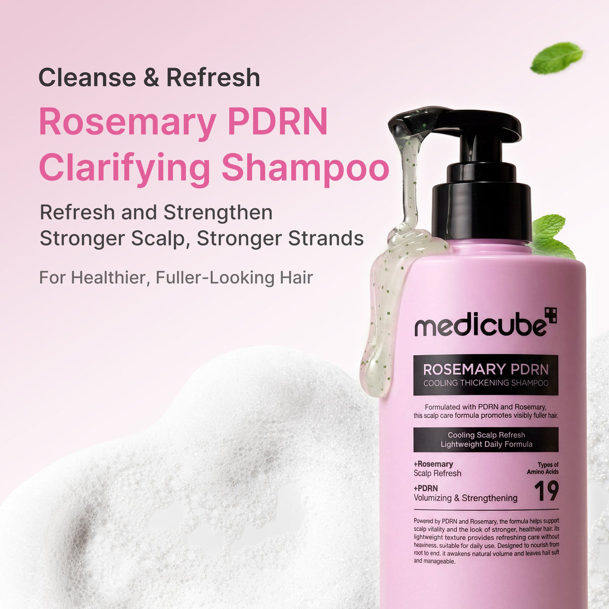 Rosemary PDRN Cooling Thickening Shampoo F1
